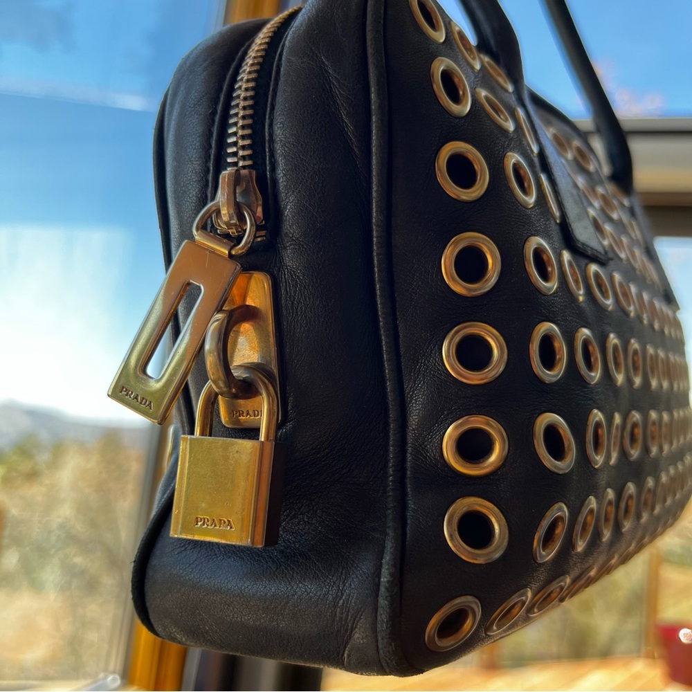 Prada: Grommet Robot Keychain With Lock & Key Tot… - image 8